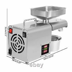 610W Automatic Oil Press Expeller Machine Stainless Steel Oil Extraction Nuts Seeds