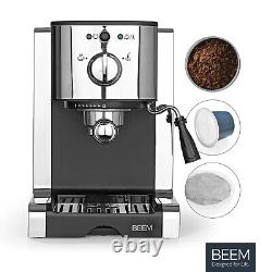 BEEM ESPRESSO-PERFECT Espresso Machine Strainer 20 Bar with Milk Foam Nozzle