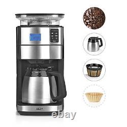 Coffee Maker Filter Coffee Maker with Grinder Thermos Timer 10 Cups