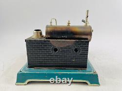 Doll steam engine with 2 volt motor 20x24x17 cm ancient