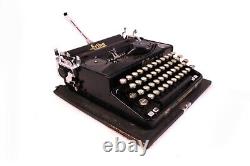 ERIKA Model M Travel Typewriter in Suitcase Typewriter Black circa 1936 Antique