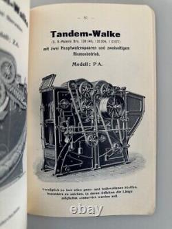 Firmenschrift Walzenwalken von L. Ph. Hemmer G.m.b. H. Maschinenfabrik gegrün