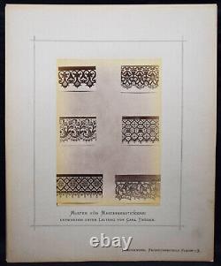 Hofmann, Pattern for Curtain Making, Hand & Machine Embroidery 1883 EMBROIDERY