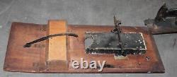 Industrial sewing machine + wood plate singer 31 15 antique old rubbish. Decorative top
