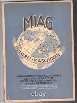 MIAG milling machines, miller's manual, Braunschweig 1930/36