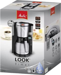 Melitta 6738044 Look Therm 1011-16, Filter Coffee Maker with Thermal Pot and Time