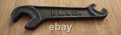Mouth wrench 19 / 29 F. R. & Co. Mechanical Engineering Machines Keys Very Old RARE