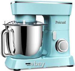 PEICUAL 800W Food Processor Stand Mixer High Performance Blue