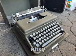 Pretty Old Travel Typewriter Torpedo TW with Suitcase, VINTAGE & RARITY