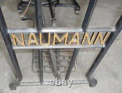 Table foot sewing machine cast iron metal frame NAUMANN N old top vintage decoration