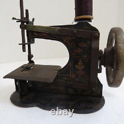 Vintage Miniature Toy Sewing Machine From Germany Working View Video